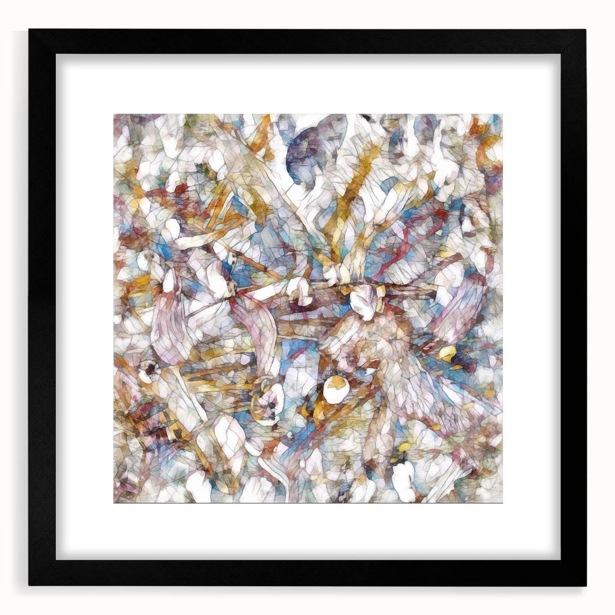 Modern Abstract Canvas Prints – Multicolor Floral-Inspired Artwork