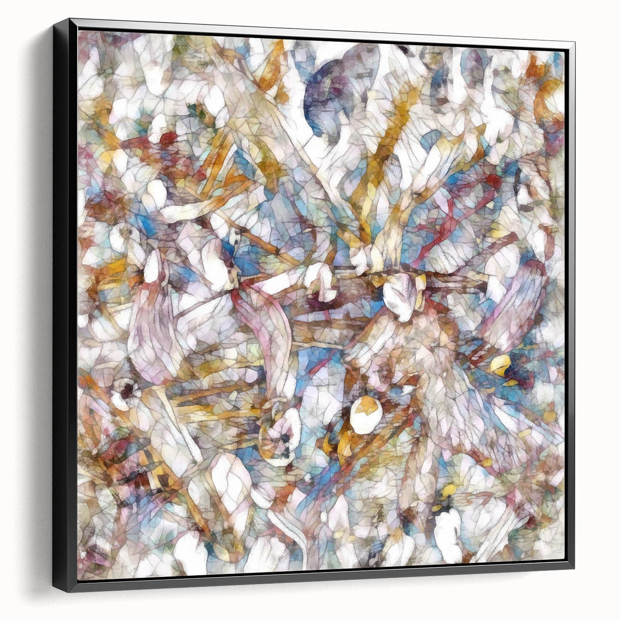 Modern Abstract Canvas Prints – Multicolor Floral-Inspired Artwork
