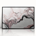 Fluid Abstract Wall Art - Contemporary Fluid Art Pieces in Blue & Gold
