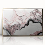 Fluid Abstract Wall Art - Contemporary Fluid Art Pieces in Blue & Gold