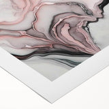 Fluid Abstract Wall Art - Contemporary Fluid Art Pieces in Blue & Gold