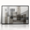 Structured Silence – Minimalist Abstract Wall Art in Gray and Black