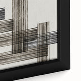 Structured Silence – Minimalist Abstract Wall Art in Gray and Black