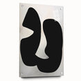 Geometric Minimalist Abstract Wall Art – Bold Black Organic Shapes