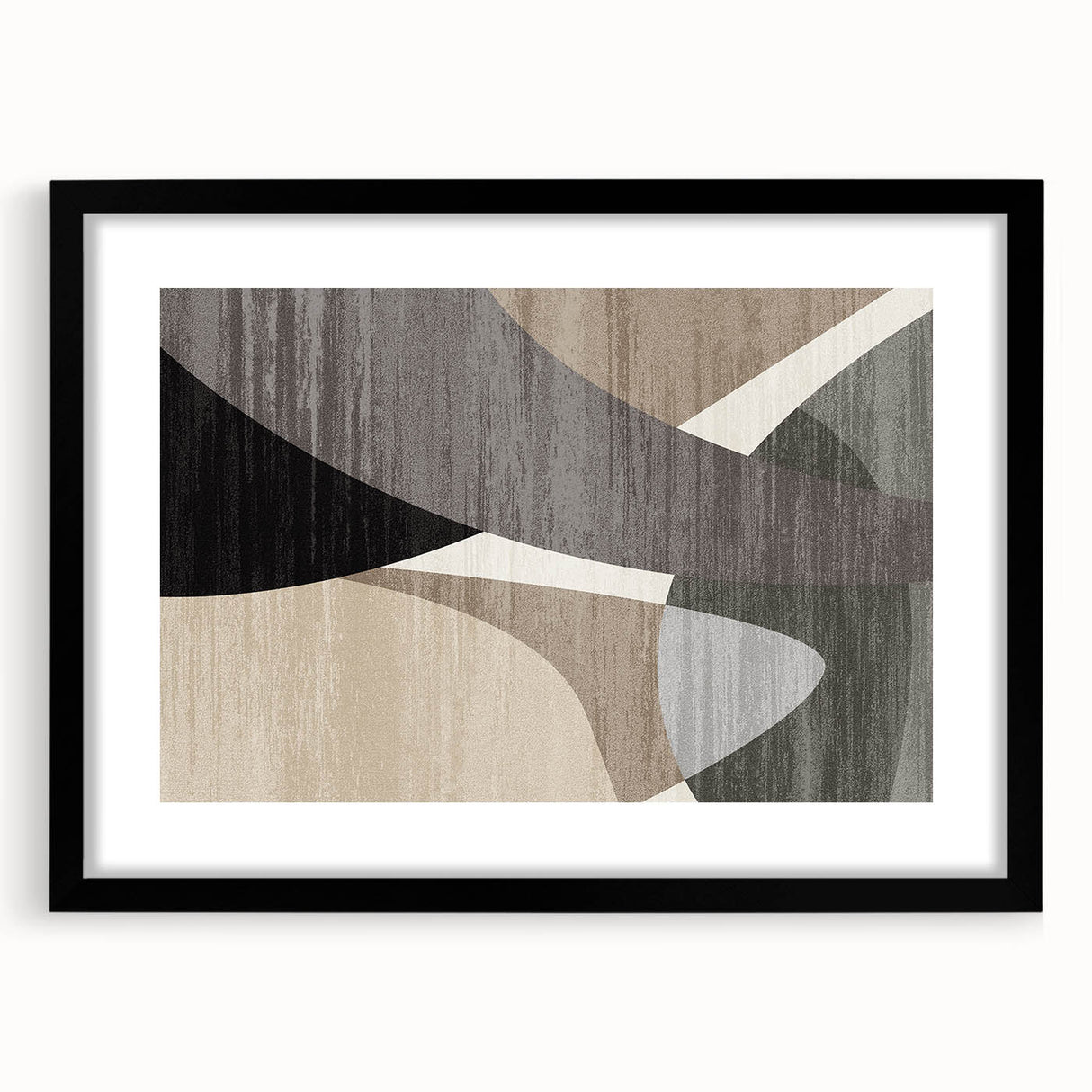 Curved Essence – Modern Abstract Art from Earthen Harmony Abstracts