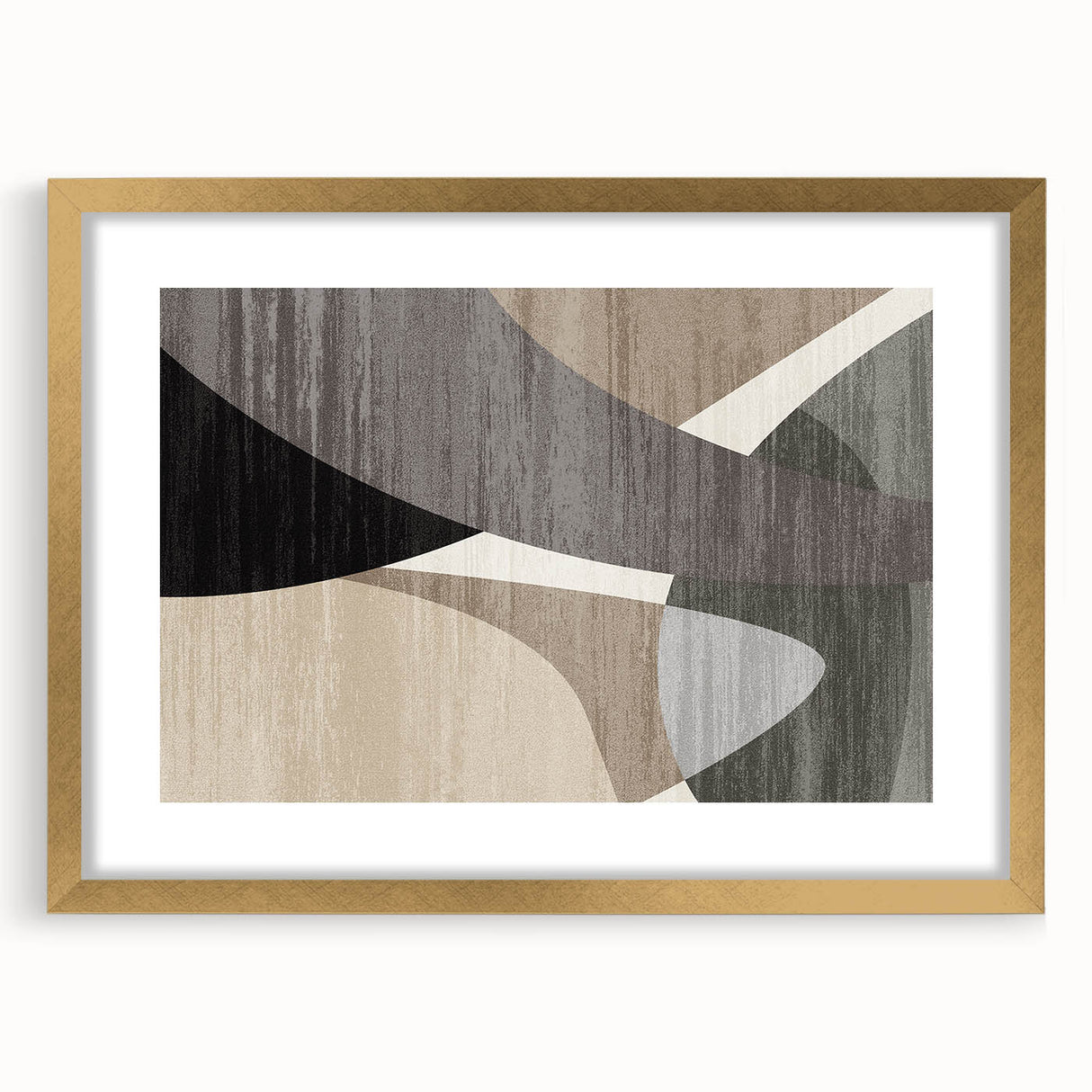 Curved Essence – Modern Abstract Art from Earthen Harmony Abstracts