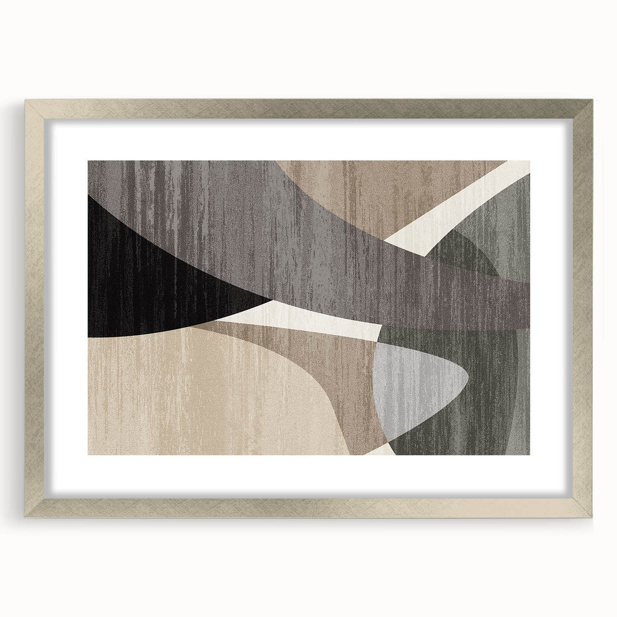 Curved Essence – Modern Abstract Art from Earthen Harmony Abstracts