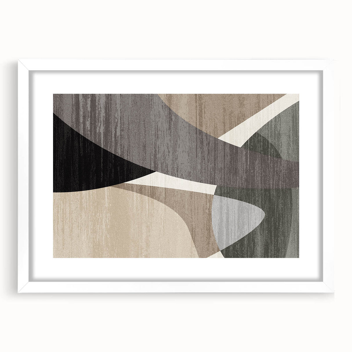 Curved Essence – Modern Abstract Art from Earthen Harmony Abstracts