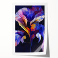 Abstract Fluid Canvas Art - Contemporary Fluid Art Pieces in Purple