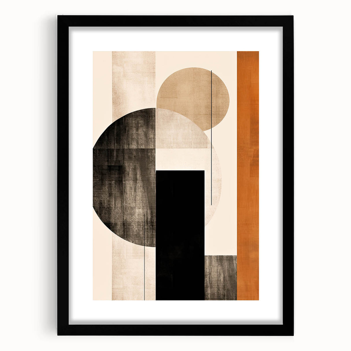 Modern Geometric Wall Décor – Minimalist Abstract Earth Tone Design