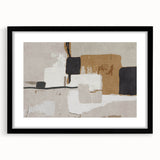 Textured Blocks – Contemporary Canvas Art in Earthen Harmony Abstracts