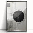 Geometric Minimalist Abstract Wall Art – Monochrome Circles & Lines