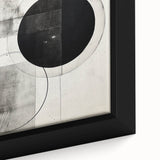 Geometric Minimalist Abstract Wall Art – Monochrome Circles & Lines