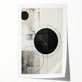 Geometric Minimalist Abstract Wall Art – Monochrome Circles & Lines