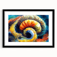 Modern Fluid Art Prints - Fluid Abstract Wall Art in Blue and Yellow