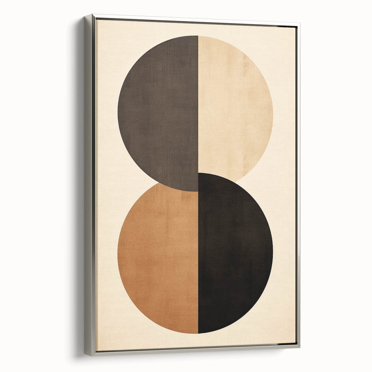 Minimalist Wall Art for Modern Interiors – Earth Tone Geometric Print