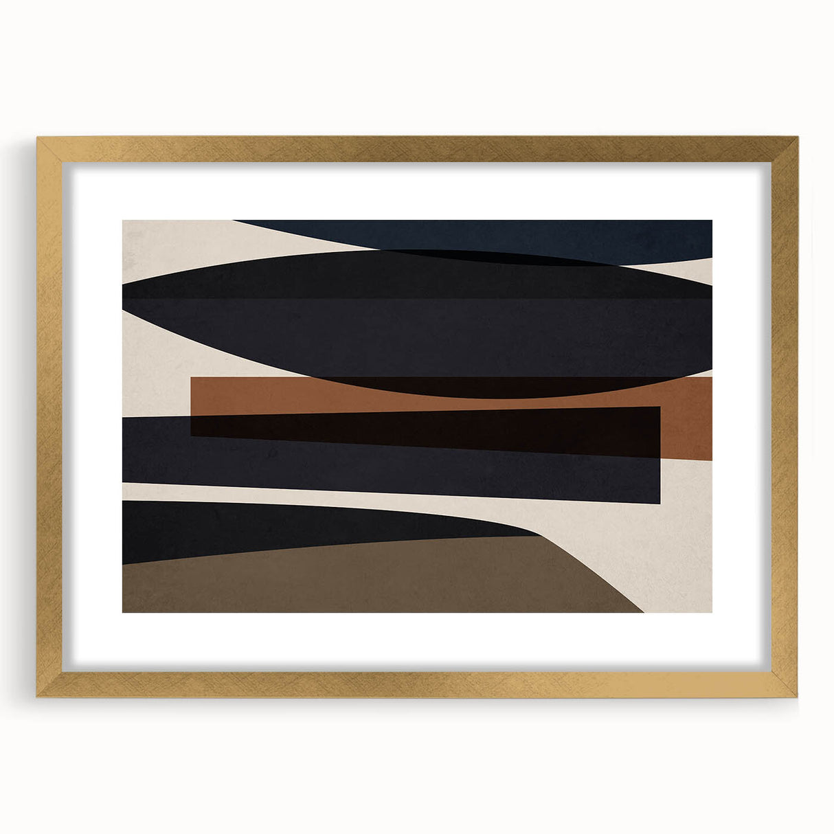 Linear Motion – Minimalist Wall Decor in Earthen Harmony Abstracts