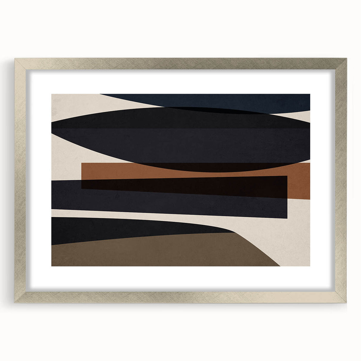 Linear Motion – Minimalist Wall Decor in Earthen Harmony Abstracts