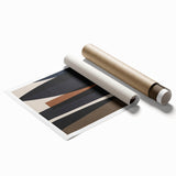 Linear Motion – Minimalist Wall Decor in Earthen Harmony Abstracts