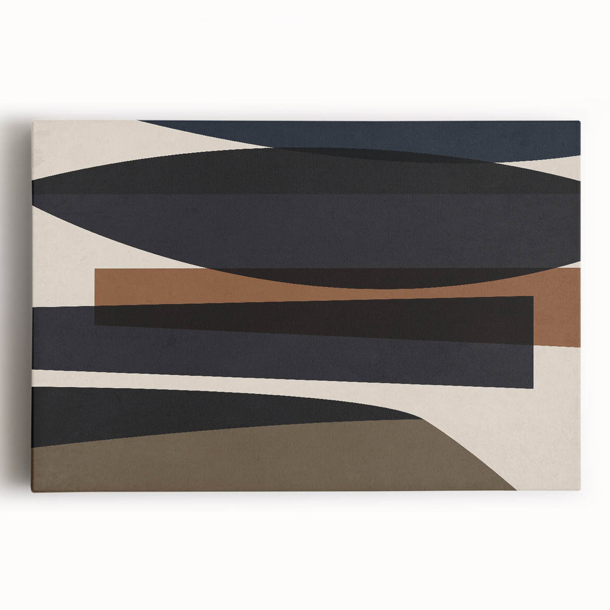 Linear Motion – Minimalist Wall Decor in Earthen Harmony Abstracts