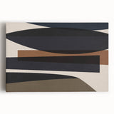 Linear Motion – Minimalist Wall Decor in Earthen Harmony Abstracts