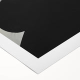 Geometric Minimalist Abstract Wall Art – Bold Black and White Shapes