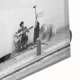 Urban Landscape Photography Decor – Street Musician Wall Art