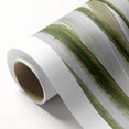 Earthen Harmony Abstracts – Olive Green and Light Gray Wall Art
