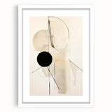 Minimalist Abstract Canvas Prints – Geometric Black and Beige Design