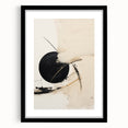 Modern Geometric Wall Art – Minimalist Abstract Black Circle Painting