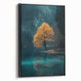 Golden Tree Reflection – Tranquil Landscape Art Prints & Decor