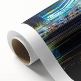 Vibrant Cityscape Canvas Prints – Neon Highway Modern Wall Art