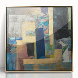 Golden Layers – Contemporary Canvas Art from Earthen Harmony Abstracts
