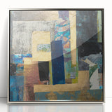 Golden Layers – Contemporary Canvas Art from Earthen Harmony Abstracts