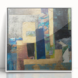 Golden Layers – Contemporary Canvas Art from Earthen Harmony Abstracts