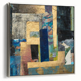 Golden Layers – Contemporary Canvas Art from Earthen Harmony Abstracts