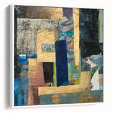Golden Layers – Contemporary Canvas Art from Earthen Harmony Abstracts