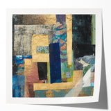 Golden Layers – Contemporary Canvas Art from Earthen Harmony Abstracts
