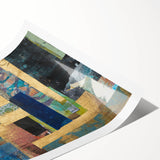 Golden Layers – Contemporary Canvas Art from Earthen Harmony Abstracts