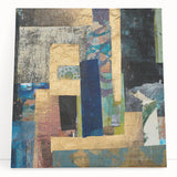 Golden Layers – Contemporary Canvas Art from Earthen Harmony Abstracts