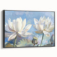 Vibrant floral canvas wall art featuring a colorful arrangement of blooming flowers, ideal for brightening home decor and adding a touch of nature.