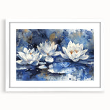 Vibrant floral canvas print showcasing a detailed flower design with rich colors, elegantly rolled and packaged in a protective cardboard tube for safe shipping.