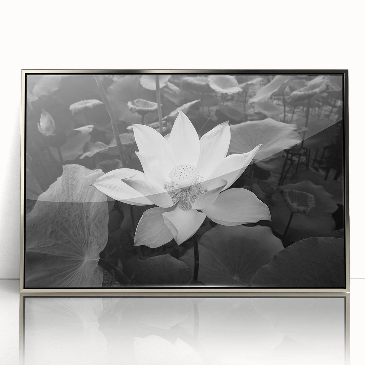 Vibrant close-up of a colorful floral canvas artwork showcasing intricate details of blooming flowers, set against a soft, muted background, ideal for home decor.