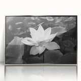 Vibrant close-up of a colorful floral canvas artwork showcasing intricate details of blooming flowers, set against a soft, muted background, ideal for home decor.