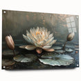 Vibrant floral canvas artwork showcasing a colorful arrangement of blossoms in shades of pink, yellow, and green, perfect for brightening any space.
