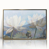Vibrant close-up of a floral canvas print showcasing colorful flowers in a detailed, textured design, ideal for home decor and art enthusiasts.