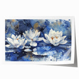 Vibrant floral canvas art showcasing an intricate arrangement of colorful blossoms in a modern style, designed to enhance home decor and add elegance.