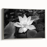 Vibrant floral canvas art print showcasing an abstract design with bold colors and intricate details, perfect for enhancing modern home decor.