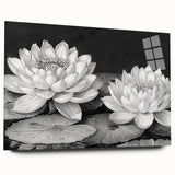 Vibrant close-up of a colorful floral canvas print showcasing intricate details of blooming flowers in rich hues, ideal for home decor enhancement.