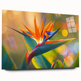 Vibrant floral canvas art print showcasing a colorful arrangement of flowers with intricate details, ideal for home decor or art enthusiasts. Perfect addition to brighten any space.